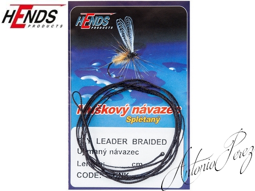 Fly Leader Braided Tapered HENDS Noir