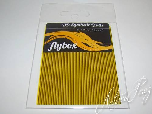 Quill Synthtique "Haute Dfinition" FLYBOX Picric Yellow