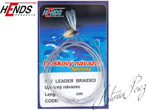 Fly Leader Braided Tapered HENDS Gris