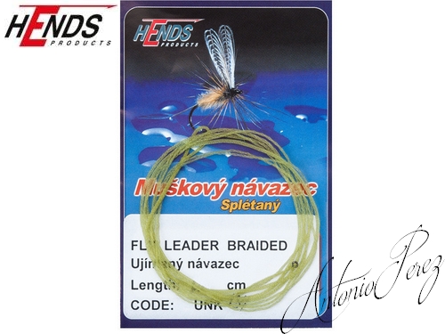 Fly Leader Braided Tapered HENDS Olive